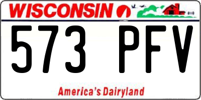 WI license plate 573PFV