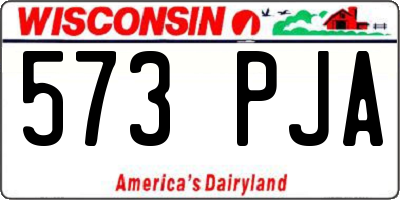WI license plate 573PJA