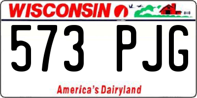WI license plate 573PJG