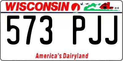 WI license plate 573PJJ