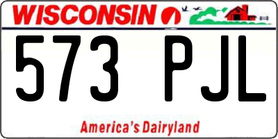WI license plate 573PJL