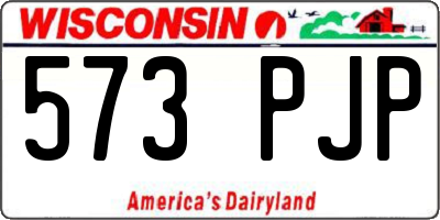 WI license plate 573PJP