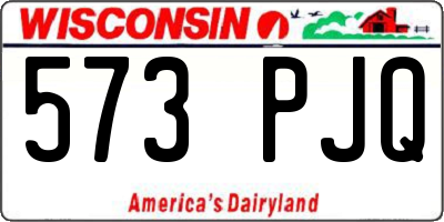 WI license plate 573PJQ