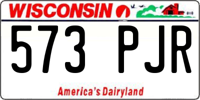 WI license plate 573PJR