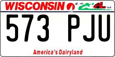 WI license plate 573PJU