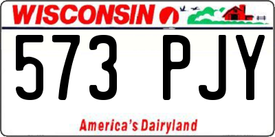 WI license plate 573PJY