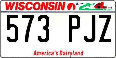 WI license plate 573PJZ