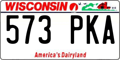 WI license plate 573PKA
