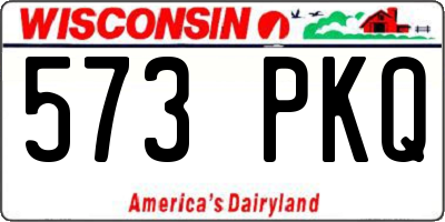WI license plate 573PKQ