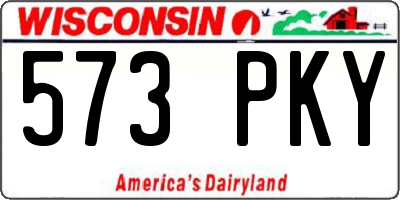 WI license plate 573PKY