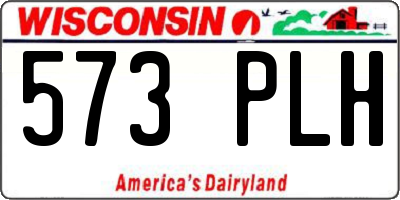 WI license plate 573PLH