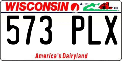 WI license plate 573PLX