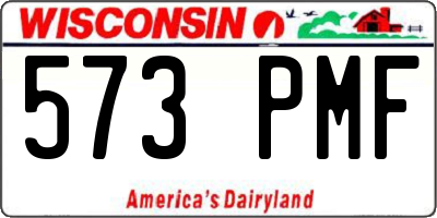 WI license plate 573PMF