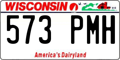 WI license plate 573PMH