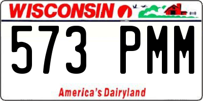 WI license plate 573PMM