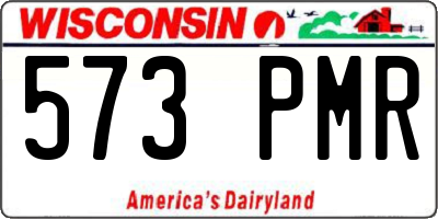 WI license plate 573PMR