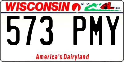 WI license plate 573PMY
