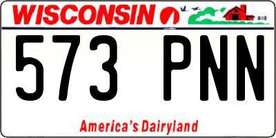 WI license plate 573PNN
