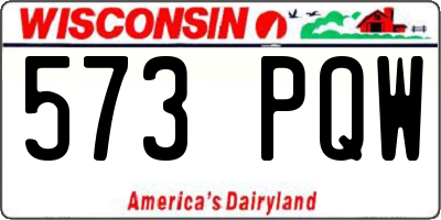 WI license plate 573PQW