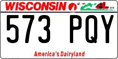 WI license plate 573PQY