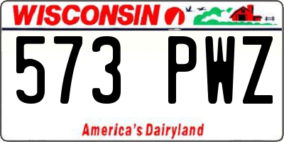 WI license plate 573PWZ