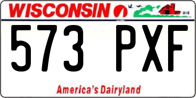 WI license plate 573PXF