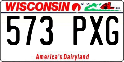 WI license plate 573PXG