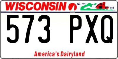WI license plate 573PXQ