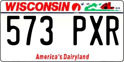 WI license plate 573PXR