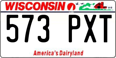 WI license plate 573PXT