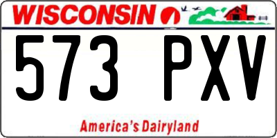 WI license plate 573PXV