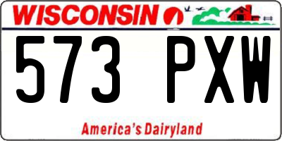 WI license plate 573PXW