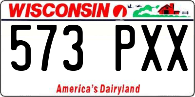 WI license plate 573PXX