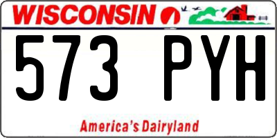 WI license plate 573PYH