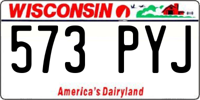 WI license plate 573PYJ
