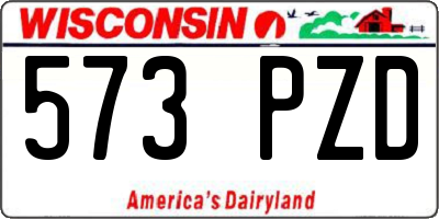 WI license plate 573PZD