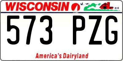 WI license plate 573PZG