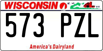WI license plate 573PZL
