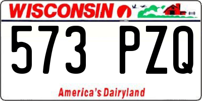 WI license plate 573PZQ