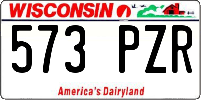 WI license plate 573PZR