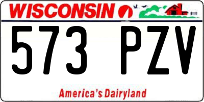 WI license plate 573PZV