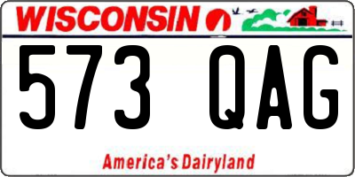 WI license plate 573QAG