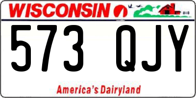 WI license plate 573QJY