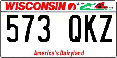 WI license plate 573QKZ