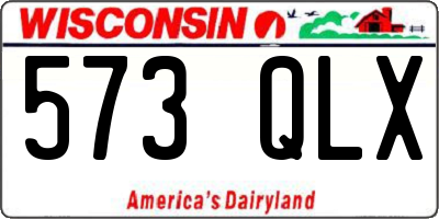 WI license plate 573QLX