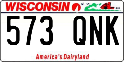 WI license plate 573QNK