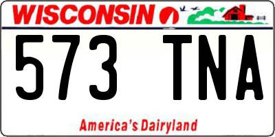 WI license plate 573TNA