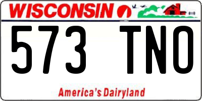 WI license plate 573TNO