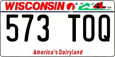 WI license plate 573TOQ