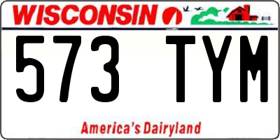 WI license plate 573TYM